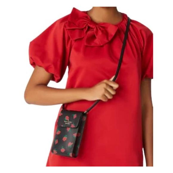 Kate Spade Madison Ditsy Rose Toss North South Phone Leather Crossbody Bag NWT - Picture 1 of 13